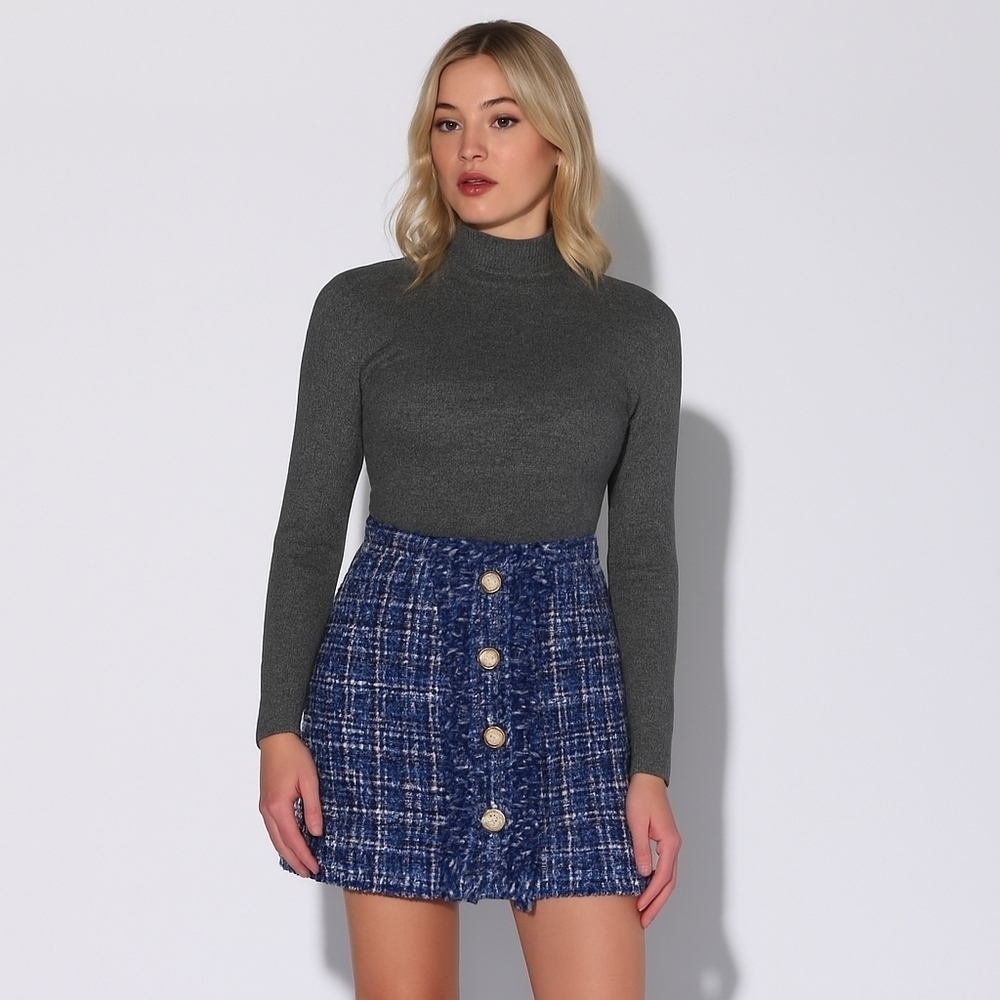 Walter Baker Iliana Skirt in Aurora Tweed – Size 12 – NWT